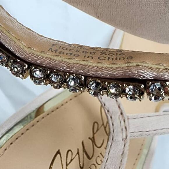 Jewel Badgley Mischka Charlee Satin Block Heel Pumps Size 8.5 - Picture 12 of 12